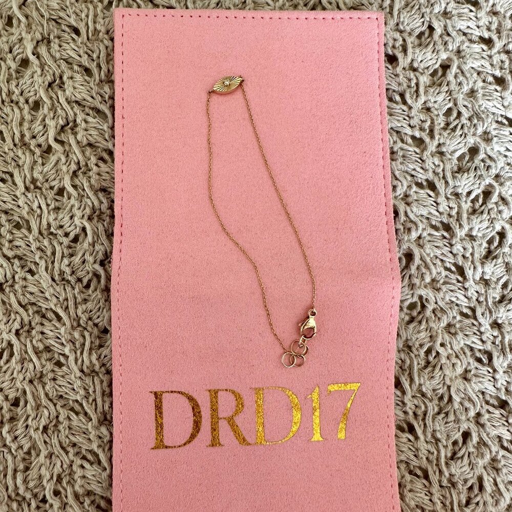 Dana Rebecca Evil Eye Diamond Bracelet 6.5-7 inch 14k Yellow Gold